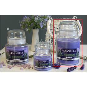 Lima Aroma Dreams Lavender aromatic candle glass with lid 700 g 1 piece