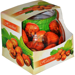 Admit Hazelnut Hazelnut decorative aromatic candle in glass 80 g