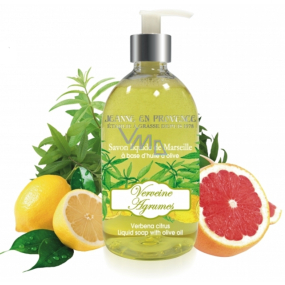 Jeanne en Provence Verveine Agrumes - Verbena and Citrus fruits liquid hand soap dispenser 500 ml