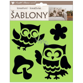 Creative templates - owls 18 x 17.5 cm