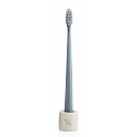 The Natural Family Co. Soft Bio toothbrush and stand Gray made of resin and corn starch