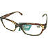Berkeley Reading Prescription Glasses +2.5 plastic tiger brindle 1 piece ER4198