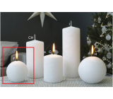 Lima Ice candle white ball 80 mm 1 piece