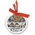 Nekupto Ceramic round ornament Josef Lada Winter landscape 9 cm