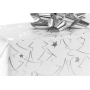 Zöwie Gift wrapping paper 70 x 150 cm Christmas Luxury White Christmas with embossed white silver trees and stars