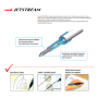 Uni Mitsubishi Jetstream blue ink roller white 0.7 mm SXN-101-07