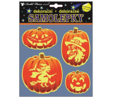 Halloween stickers glowing in the dark pumpkin 23 x 18 cm