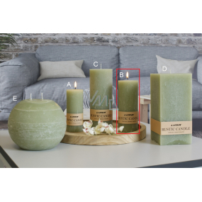 Lima Rustic Candle olive candle cylinder 60 x 150 mm 1 piece