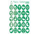 Arch Easter Decorative Stickers Holographic Eggs Green 12 x 18 cm
