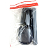 Plastic Nova Toiletry Bag Set - Travel Toiletry Set Black, Cup, Toothbrush and Soap Case 3 Pieces