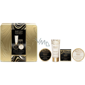 Baylis & Harding Tangerine and Grapefruit shower cream 50 ml + body butter 50 ml + hand cream 50 ml + toilet soap 50 g + tin box, cosmetic set for women