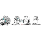 Charm Sterling silver 925 Monkey, symbol of wisdom, freedom, bead on bracelet animal