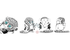 Charm Sterling silver 925 Monkey, symbol of wisdom, freedom, bead on bracelet animal