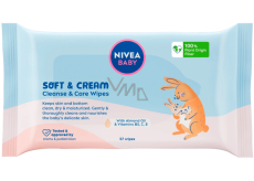 Nivea Baby Soft & Cream Wet Cleansing Wipes 57 pcs