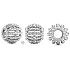 Charm Sterling silver 925 Strands of beads, bead on bracelet symbol
