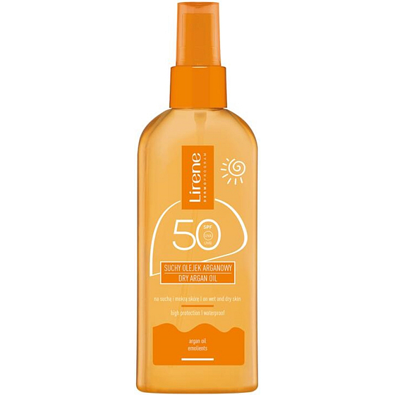 Lirene Sun SPF50 Dry Oil for Tanning for Wet and Dry Skin 150 ml