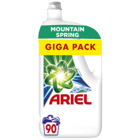 Ariel Mountain Spring liquid laundry gel for clean and fragrant, stain-free laundry 90 doses 4.5 l