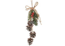 Pinecone Decoration with LED Lighting for Hanging 40 cm