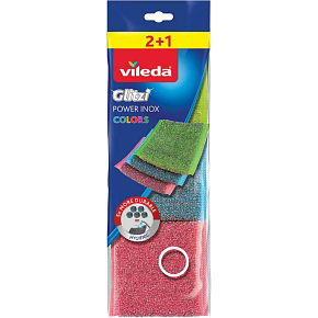 Vileda Power Inox Colors wire sponge 2+1 pcs