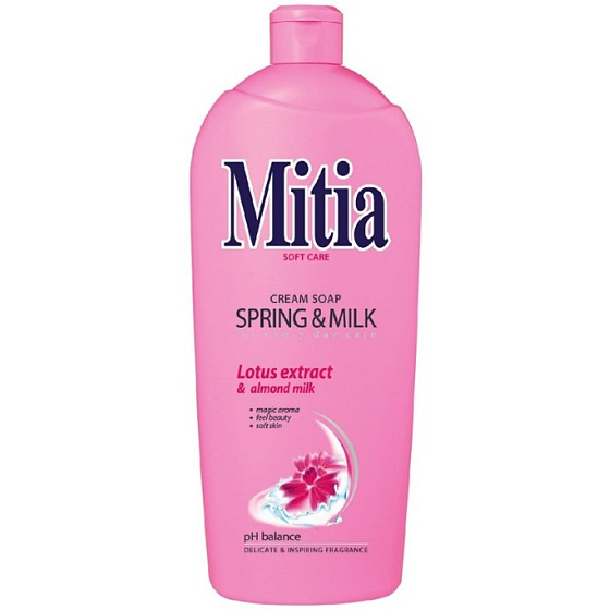 Mitia Spring & Milk Lotus milk liquid soap refill 1 l