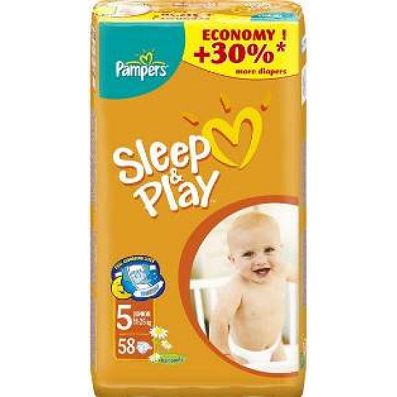 Pampers Sleep & Play 5 Junior Jumbo 11 - 25 kg diaper panties 58 pieces
