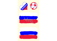 Arch tattoo decals on face and body Russia flag 1 motif