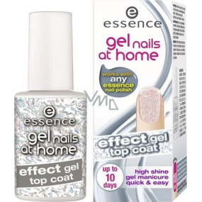 Essence Gel Nails At Home Effect Gel Top Coat topcoat gel varnish 02 Holographic Touch 7 ml