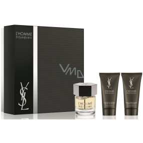 Yves Saint Laurent L Homme Eau de Toilette 60 ml + After Shave Balm 50 ml + Shower Gel 50 ml, Gift Set