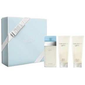 Dolce & Gabbana Light Blue eau de toilette 100 ml + body cream 50 ml + shower gel 100 ml, gift set