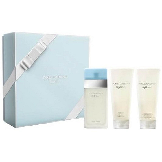 Dolce & Gabbana Light Blue eau de toilette 100 ml + body cream 50 ml + shower gel 100 ml, gift set