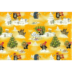 Nekupto Gift wrapping paper 70 x 200 cm Christmas Mole yellow 1 roll