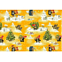 Nekupto Gift wrapping paper 70 x 200 cm Christmas Mole yellow 1 roll