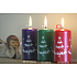 Lima Christmas tree with scent candle red cylinder 50 x 100 mm 1 piece