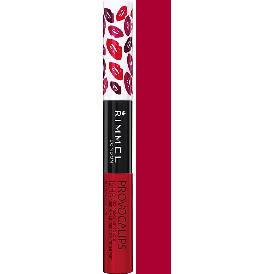 Rimmel London Provocalips 16HR Kiss Proof Lip Color Lip Gloss 550 Play With Fire 4 ml and 3 ml