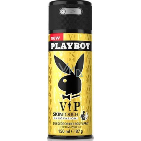 Playboy Vip for Him SkinTouch deodorant spray for men 150 ml
