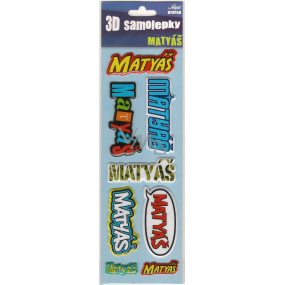 Nekupto 3D Stickers named Matthias 8 pieces