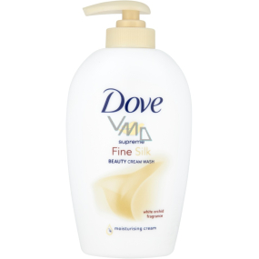 Dove Fine Silk silk liquid soap with a 250 ml dispenser