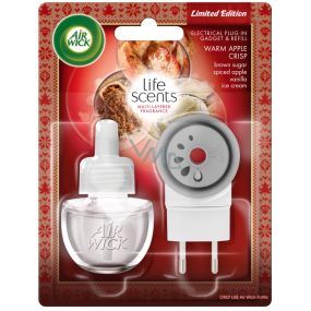 Air Wick Life Scents Freshly baked apple pie electric air freshener complete 19 ml