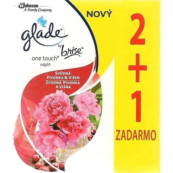 Glade One Touch Seductive peony and Cherry mini spray refill air freshener 3 x 10 ml