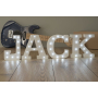Nekupto Wooden LED letter R decoration 16 cm