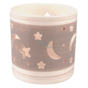 Candlestick ceramic gray-white starry sky 7.9 cm