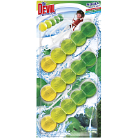 Dr. Devil WC Bicolor 5ball natur fresh hanging toilet block, 3× 35 g