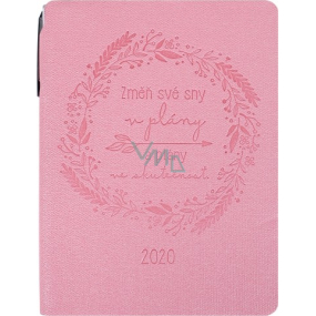 Albi Diary 2020 weekly with pen Change your dreams ... 14.5 x 11 x 1.1 cm