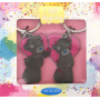 Me To You Metal keychain Pink heart for couples 2 pieces in a package
