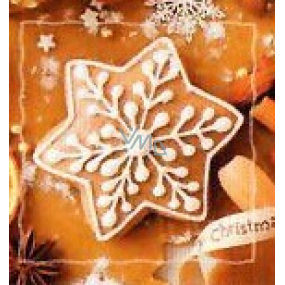 Nekupto Christmas gift cards Gingerbread star 6.5 x 6.5 cm 6 pieces