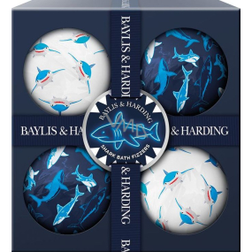Baylis & Harding Shark sparkling bath ball 4 x 120 g, cosmetic set for women