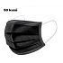 Shield 3-layer protective medical non-woven disposable, low breathing resistance 50 pieces black