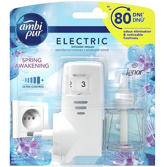 Ambi Pur Electric Lenor Spring Awakening air freshener electric diffuser and refill 20 ml