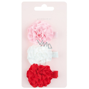 Richstar Accessories Hair flowers on clip 5 cm 3 pieces