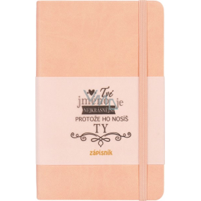 Albi Gift journal pad medium pink Your name 11 x 17 cm